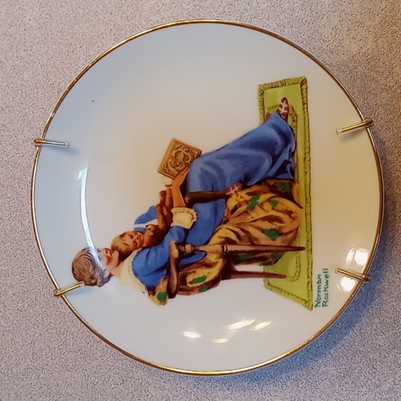 1984 Norman Rockwell 4pc Plate Set - Picture 8 of 9